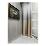 Nivemeshome Nivemeshome Ege Vizon Fır1240 V-530 1/3 Sık Pileli Fon Perde Apm (İthal Kumaş Versiyon) Gri-Bej 50 X 250