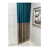 Nivemeshome Nivemeshome Ege Zümrüt Yeşili Fır1240 V-933 1/3 Sık Pileli Fon Perde Apm (İthal Kumaş Versiyon) Zümrüt Yeşili 80 X 280