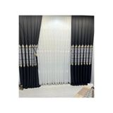 Nivemeshome Nivemeshome Fj631749 V-924 Arora Siyah 1/3 Sık Pileli Fon Perde Apm (İthal Kumaş Versiyon) Siyah 90 X 270