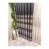 Nivemeshome Nivemeshome Ft632255 V-2545 Antakya Antrasit 1/3 Sık Pileli Fon Perde Apm (Yeni Kumaş Versiyon) Antrasit 80 X 260