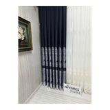 Nivemeshome Nivemeshome Gönen 671539 1/3 Sık Pileli Fon Perde Apm,Siyah 50 X 280