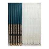 Nivemeshome Nivemeshome Gönen 671539 1/3 Sık Pileli Fon Perde Apm,Zümrüt Yeşili 100 X 280