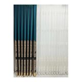 Nivemeshome Nivemeshome Gönen 671539 1/3 Sık Pileli Fon Perde Apm,Zümrüt Yeşili 80 X 280