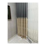 Nivemeshome Nivemeshome Gönen Koyu Gri-Krem 671539 1/3 Sık Pileli Fon Perde Apm (Yeni Kumaş Versiyon) Koyu Gri-Krem 70 X 270