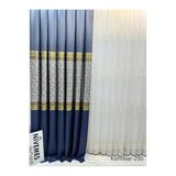 Nivemeshome Nivemeshome Kehribar Ft614162 Lacivert V-250 1/3 Sık Pileli Fon Perde Apm (İthal Kumaş Versiyon) Lacivert 100 X 250