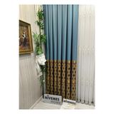 Nivemeshome Nivemeshome Lara Ft671538 V-2504 1/3 Sık Pileli Turkuaz Fon Perde Apm (İthal Kumaş Versiyon) Turkuaz 50 X 250