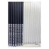 Nivemeshome Nivemeshome Lara Ft671538 V-503 1/3 Sık Pileli Siyah Fon Perde Apm (Premium Kumaş Versiyon) Siyah 50 X 260