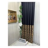 Nivemeshome Nivemeshome Lara Ft671538 V-503 1/3 Sık Pileli Siyah Gold Fon Perde Apm (Yeni Kumaş Versiyon) Siyah-Gold 80 X 250,P17900S6008V802412