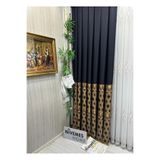 Nivemeshome Nivemeshome Lara Ft671538 V-503 1/3 Sık Pileli Siyah Gold Fon Perde Apm (Yeni Kumaş Versiyon) Siyah-Gold 80 X 260,P17900S6008V747012