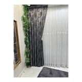 Nivemeshome Nivemeshome Pera V-2501 1/3 Sık Pileli Fon Perde Apm,Siyah 90 X 260