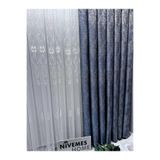 Nivemeshome Nivemeshome Pera V-5502 1/3 Sık Pileli Fon Perde Apm,Mavi 90 X 270