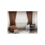 Nivemeshome Nivemeshome Roma Keten 1/3 Sık Pileli Kahve Fon Perde Apm (İthal Kumaş Versiyon) Kahve 30 X 260