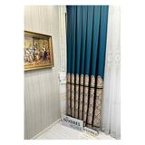 Nivemeshome Nivemeshome Side İ V-901 Ft632057 1/3 Sık Pileli Fon Perde Apm,Zümrüt Yeşil 80 X 270