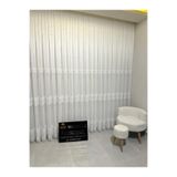 Nivemeshome Nivemeshome Simon D813475.801 Tano-310 1/2,5 Sık Pileli Tül Perde Apm (İthal Kumaş Versiyon) Beyaz 400 X 280