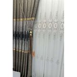 Nivemeshome Pano Fon Perde Çift Kanat Sık Pileli Jakarlı Yarı Parlak Desenli (İthal Kumaş Versiyon) Amasra Yeşil 100 X 270