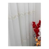 Nivemeshome Perlina Gold Detay 1/2,5 Pileli Tül Perde Apm, Çok Renkli, 150 X 280