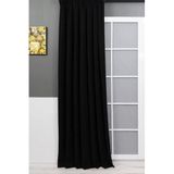 Nivemeshome Petek Kadife Dokulu Fon Perde 150X260 (İthal Kumaş Versiyon) Siyah 400 X 280