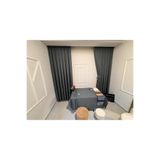Nivemeshome Roma 18542-D K.Gri Keten Tek Kanat (Pilesiz) Fon Perde (Premium Kumaş Versiyon) K.Gri 280 X 250