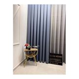 Nivemeshome Roma İndigo 1/3 Sık Pileli Fon Perde Apm (Premium Kumaş Versiyon) İndigo 100 X 270