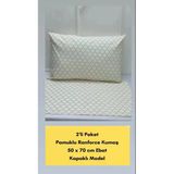 Nivemeshome Sarı Geometrik Desen 2 Li Yastık Kılıfı Kapaklı 50X70