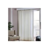 Nivemeshome Taç Krem Saten Perde 1. Sınıf Kalite (Premium Kumaş Versiyon) Krem 250 X 270