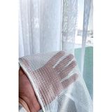 Nivemeshome Tül Perde Beyaz File Desen Sık Pileli (İthal Kumaş Versiyon) Beyaz 150 X 280