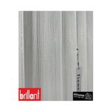 Nivemeshome Yeni Sezon Gümüş Simli Ütü İstemez Sık Pile Ağır Gramajlı Lüks Pırlanta Tül Perde (İthal Kumaş Versiyon) Ekru 600 X 250