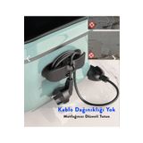 NİVENE Yapışkanlı Airfryer Kablo Sabitleyici Düzenleyici Çok Amaçlı Kablo Tutucu Kablo 3 Adet