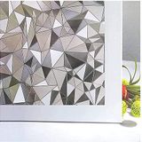 Niviy Dekoratif Pencere Gizlilik Filmi Yapışkan Olmayan Vitray Pencere Filmi Banyo Ev Mutfak Ofis için 45 cm x 17,5 cm