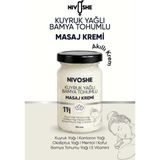 Nivoshe Kuyruk Yağlı Bamya Tohumlu Rahatlatıcı Bel, Boyun, Kol, Sırt, Diz, İçin Ağrı ve Akıllı Masaj Kremi - Beyaz - Sarı