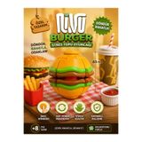 Nivu Burger Stres Topu Oyuncağı | 360° Dönen Fidget Oyuncak | 65 mm Masa Oyuncağı | El Egzersiz ve Odak Oyuncağı | +8 Yaş