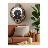 Nixar Desing Aura Ahşap Duvar Saati,Sessiz Akar Mekanizmalı,Ev Hediyesi Modern Tasarım Dekoratif Saat,Wall Clock