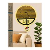 Nixar Desing Sessiz Sarkaçlı Ahşap Duvar Saati, Montajlı Gönderim,Sessiz Mekanizma,42x52,Duvar Saati, Wall Clock