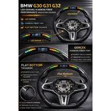 NIXCON Bmw G30 G31 Karbon Spor Direksiyon Gövdesi Isıtmalı LED Ekranlı Obd Dahil Airbag Paddle Tuş Hariç