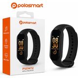 NIXCON Polosmart PSSW12 Akıllı Bileklik Bluetooth Nabız Ölçer Adım Sayar Spor Bilekliği - Siyah - Standart