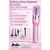NIXCON RH-6668 Kırık Uç Alma Makinesi Pembe - Kablosuz Split End Hair Trimmer, Saç Kırıklarını Düzeltici