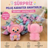 Nixcon Stitch Sürpriz Paket Peluş Anahtarlık Blind Box Koleksiyon Serisi Çanta Süsü Rastgele Model - 4 Adet