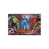 Niyet Avengers Üçlü Figür Oyuncak - Hulk - Captain America - Demir Adam - Oyuncak