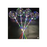 Niyet Işıklı Balon Transparent Led 3 Fonksiyonlu Şeffaf Balon Çubuklu