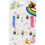 Niyet Mum - Pasta Mumu - Aparatlı Mum - Doğum Günü - 6 Adet - 6 cm - Renkli - 1 Adet