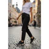 Nizie Retro Stil Siyah Comfort Taban Kadın Sneaker Ayakkabı