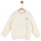 Nk Erkek Bebek Elephnat Sweatshirt 1-4 Yaş Krem