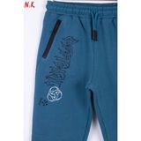 Nk Kids 65302 Erkek Çocuk Yeşil Shapes Pantolon - 12 Yaş