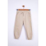 Nk Kids Erkek Çocuk Step Paçalar Lastikli Pantolon - Krem - 7 Yaş