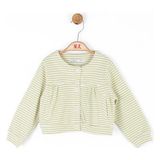 Nk Kids Kız Bebek Cremo Ceket 36609 - Ekru - Yeşil - 1 Yaş