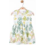 Nk Kids Kız Çocuk 1-4 Yaş Desenli %100 Pamuk Elbise 76612 Krem - 9 - 12 Ay