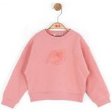 Nk Kids Kız Çocuk 1-4 Yaş Fiyonk Detaylı Taşlı Sweatshirt Pembe - 18 Ay