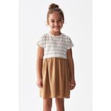 Nk Kids Kız Çocuk Bonibon Elbise 76504 - 4 Yaş - Ekru - Camel
