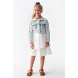 Nk Kids Kız Çocuk Kot Ceket - Buz Mavisi - 4 Yaş