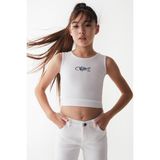 Nk Kids Kız Çocuk Midilli Crop Bluz 36370 - 14 Yaş - Beyaz - Mavi